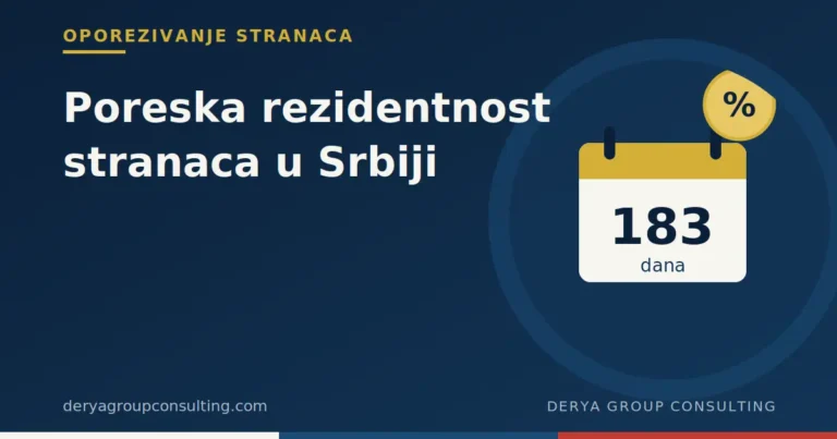 Ilustracija kalendara sa oznakom 183 dana, simbol za poresku rezidentnost stranaca u Srbiji